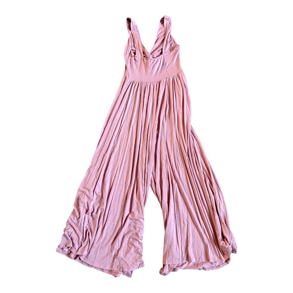 Free People Pink Wide Leg Jumpsuit - Picture 2 of 8
